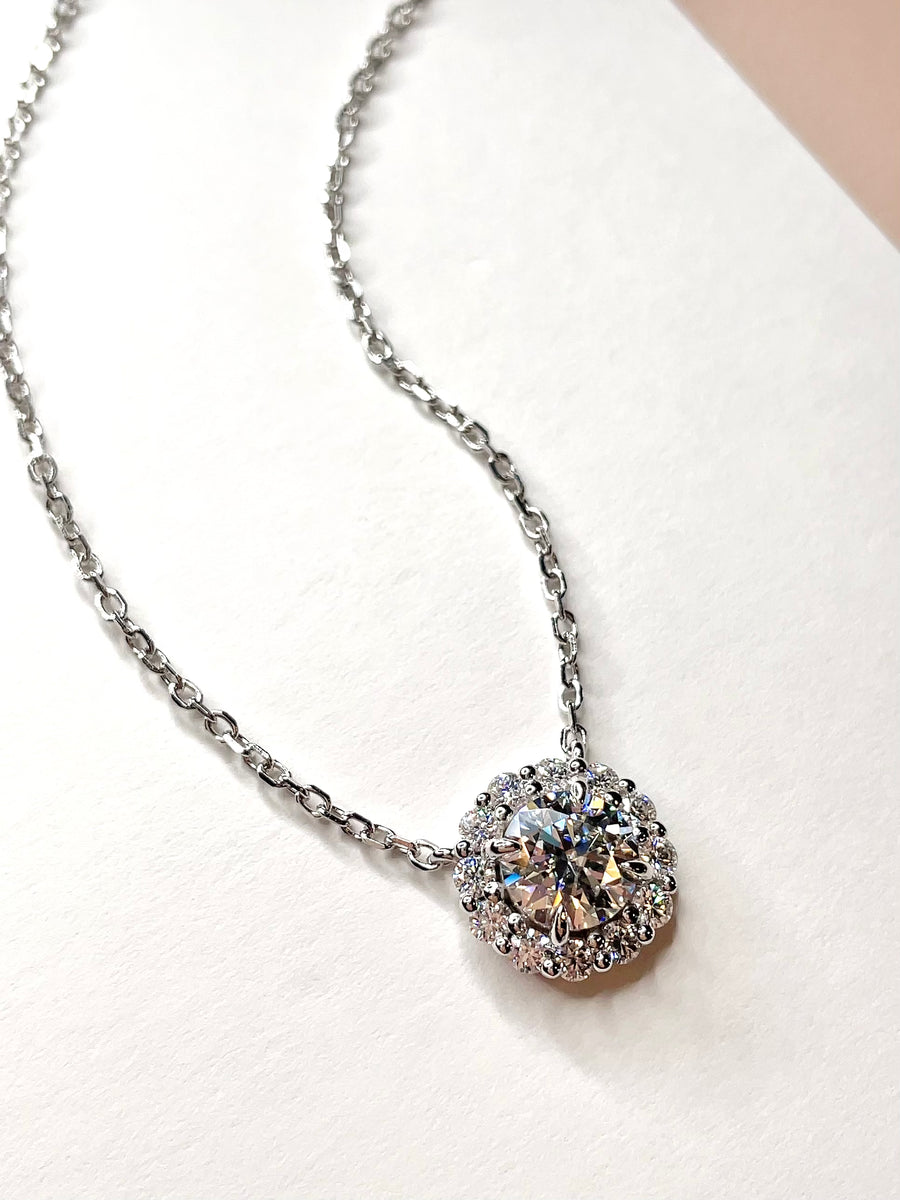 Classic icon necklace Round cut – bosslady tokyo