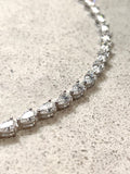 Pear shaped tennis bracelet