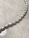 Pear shaped tennis bracelet