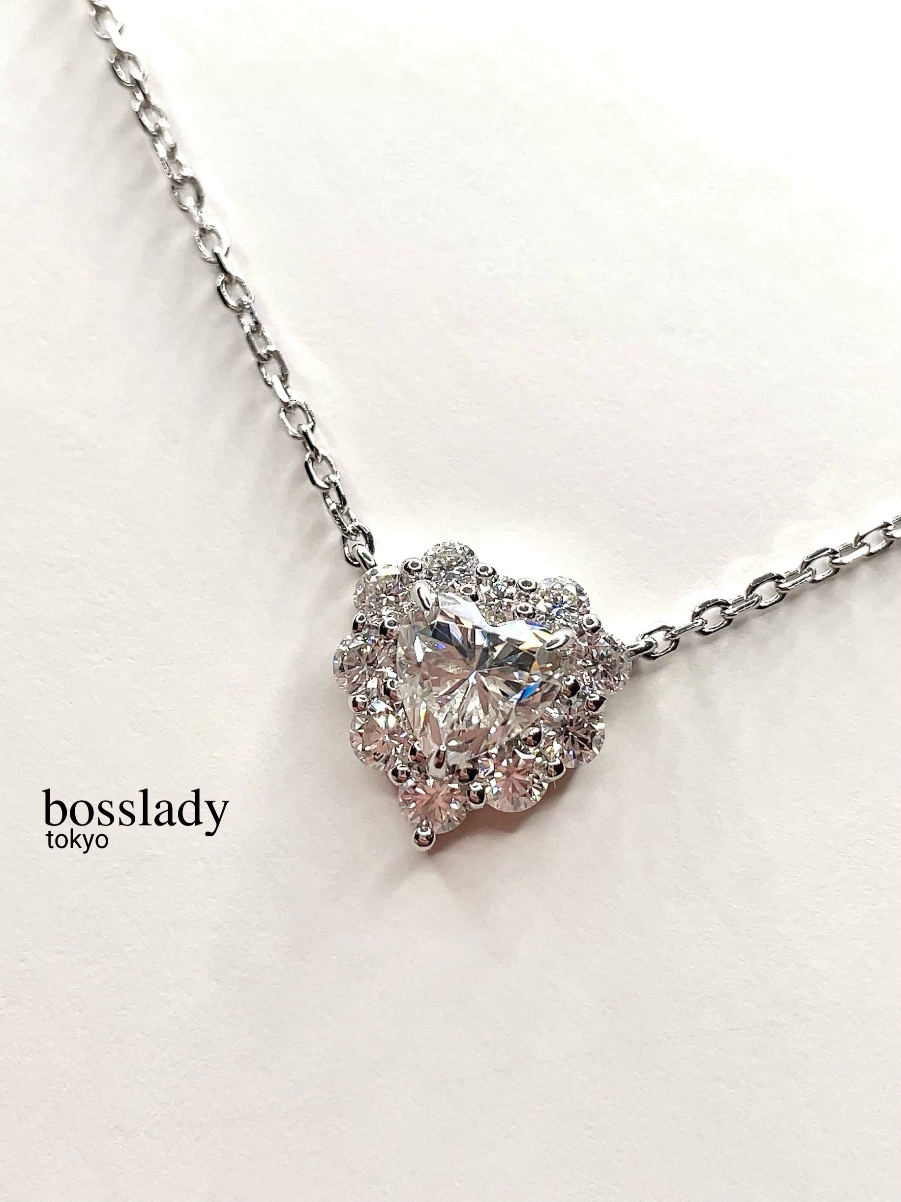 オジュール クリスタル MS.HEART NECKLACE