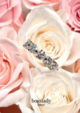 S様 Custom order heart shaped half eternity ring YG(日本サイズ4.5号)